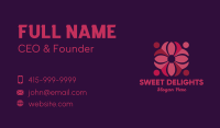 Violet Flower Business Card