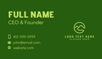 Green Mountain Letter C  Business Card Design