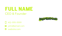 Generic Freestyle Wordmark Business Card