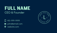 Cafe Business Card example 1