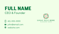 Rose Ornament Wreath Business Card Design