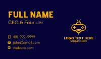 Yellow Bee Video Game Business Card Design