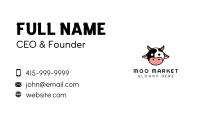 Cute Cow Head Business Card Image Preview