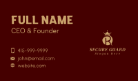 Royal Crown Letter R Business Card