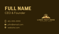 Outdoor Mountain Sun Business Card