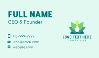 Cannabis Oil Weed Leaf Business Card