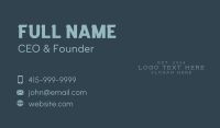 Insurance Business Card example 1