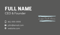 Classy Brushed Apparel Business Card