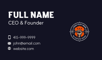 Hand Fitness Barbell Gym Business Card Design