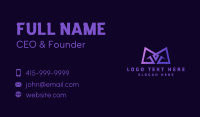 Gradient Gaming Letter M Business Card