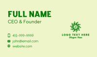 Leaf Wreath Lettermark Business Card Design