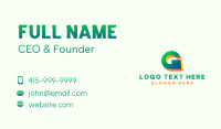 Multimedia Startup Letter G Business Card