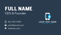 Online Commerce Phone Business Card Design