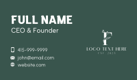 Organic Boutique Letter F Business Card