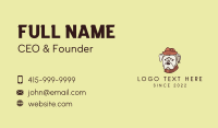 Dog Fashion Hat Business Card