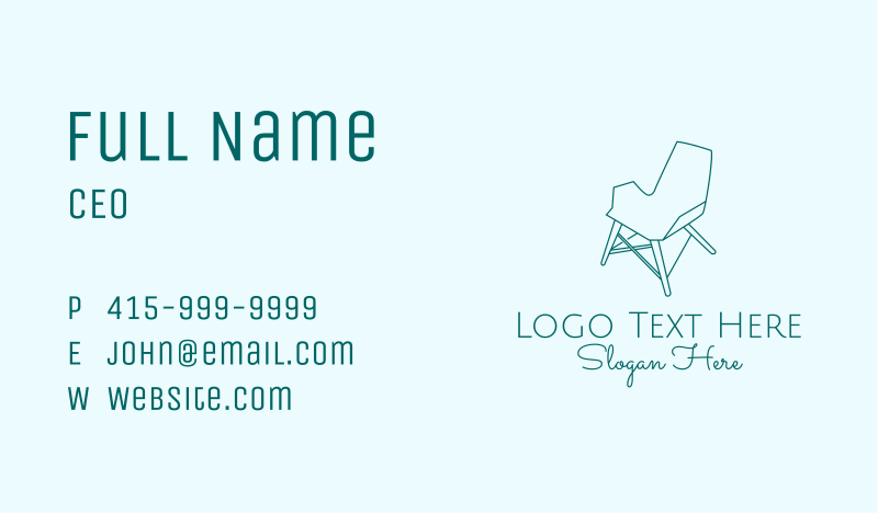 Minimal Business Card example 1