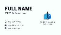 Blue House Cleaner Business Card
