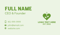 Organic Heart Acupuncture  Business Card Design