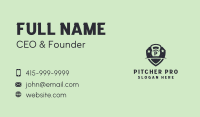 Kettlebell Shield Letter  Business Card
