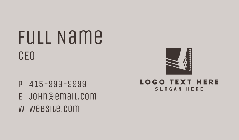 Installation Business Card example 2