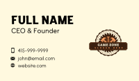 Hammer Builder Sawmill Business Card