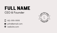 Events Company Business Card example 1