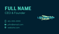 Freestyle Graffiti Wordmark Business Card