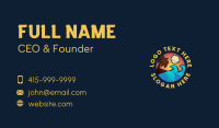 Sunset Ocean Wave Business Card