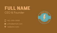 Electrician Business Card example 4