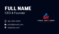 American Flag Building Business Card