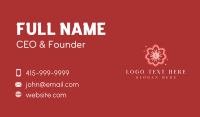 Flower Spa Wellness Business Card