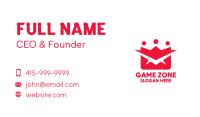 Red Mail Crown Business Card