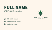 Organic Marijuana Lady Business Card