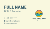 Summer Sunset Island Business Card