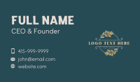 Floral Wreath Spa Business Card