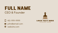 Brown Fence Paint Brush Business Card