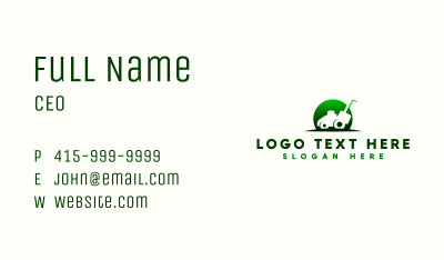 Lawn Mower Trimmer Business Card