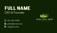 Wildlife Crocodile Zoo Business Card Design