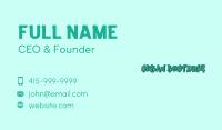 Creative Mural Wordmark Business Card Design