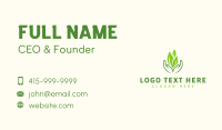 Eco Plant Hands Business Card