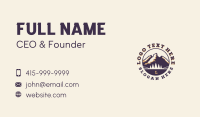 Forest Mountain Adventure Business Card Design