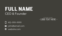 Classic Professional Business Business Card Design