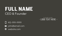 Professional Business Card example 4