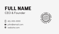 Chisel Log Woodwork Business Card Design