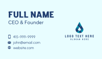 Gradient Water Droplet Business Card Design
