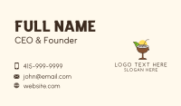 Tropical Coconut Drink Business Card Design
