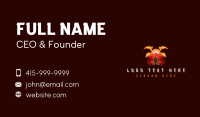 Samurai Warrior Helmet Business Card