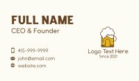 Beer Mug House  Business Card Design