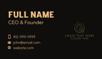 Elegant Letter Q Company Business Card