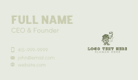 Retro Smoker Cannabis Business Card Design